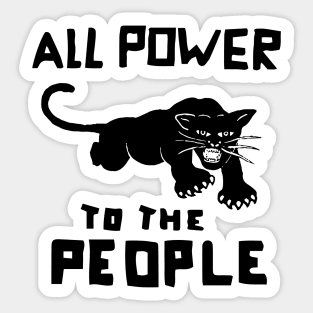 VINTAGE BLACK PANTHER LOGO Sticker